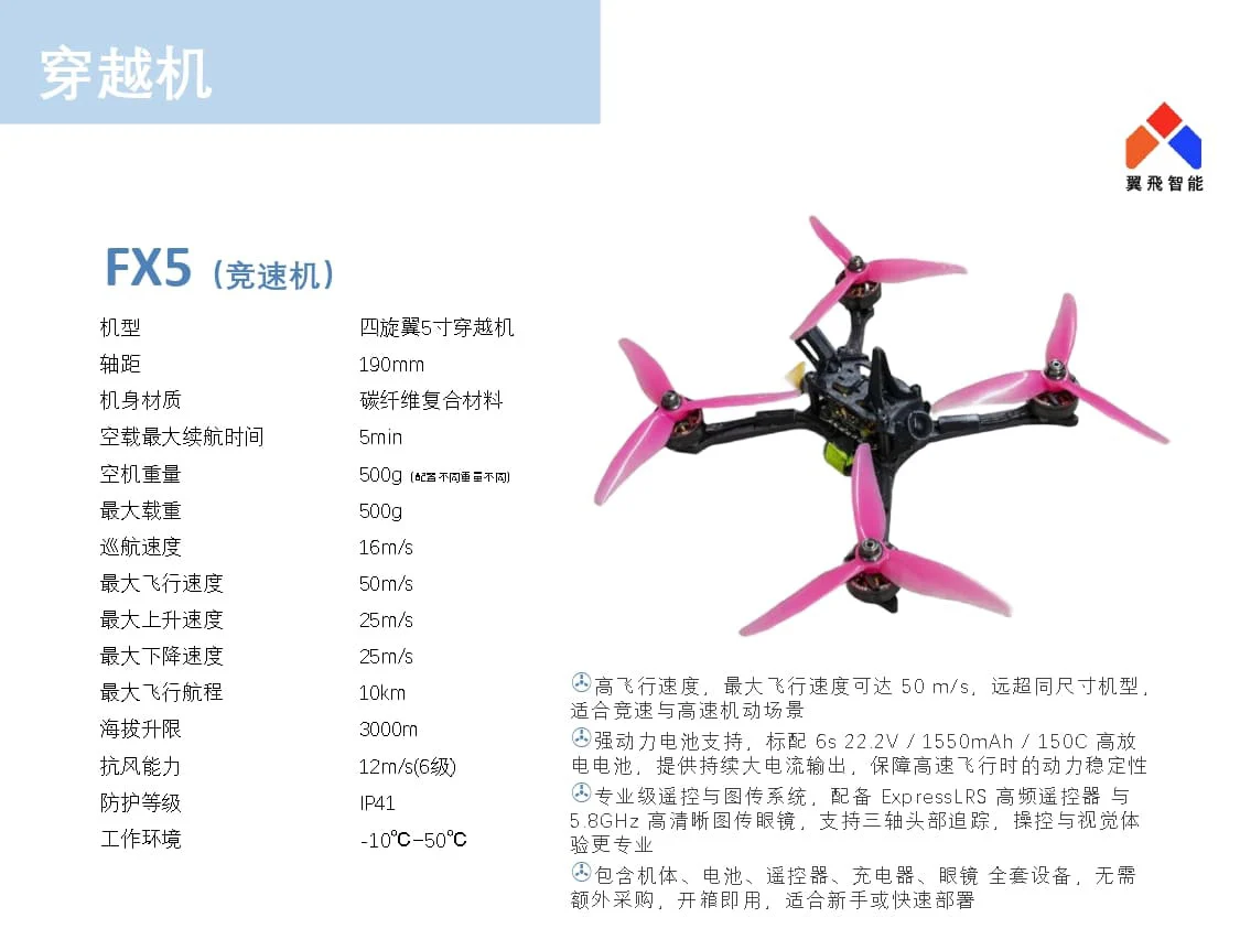 FX5竞速机|fpv无人机