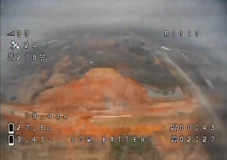 GS5 矿区上空 FPV 实拍画面