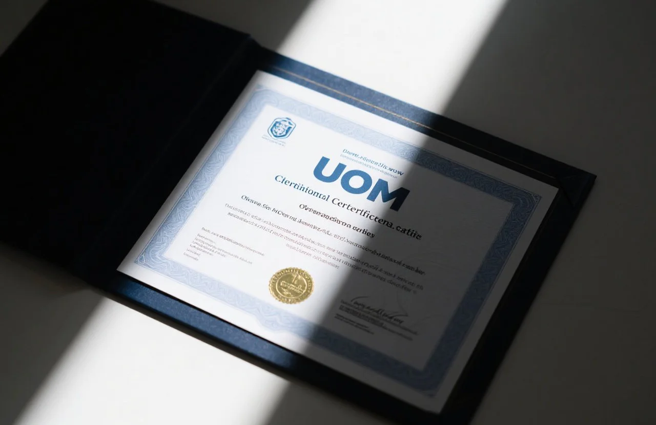 uom官网考证|就在UOM官网正规考取！