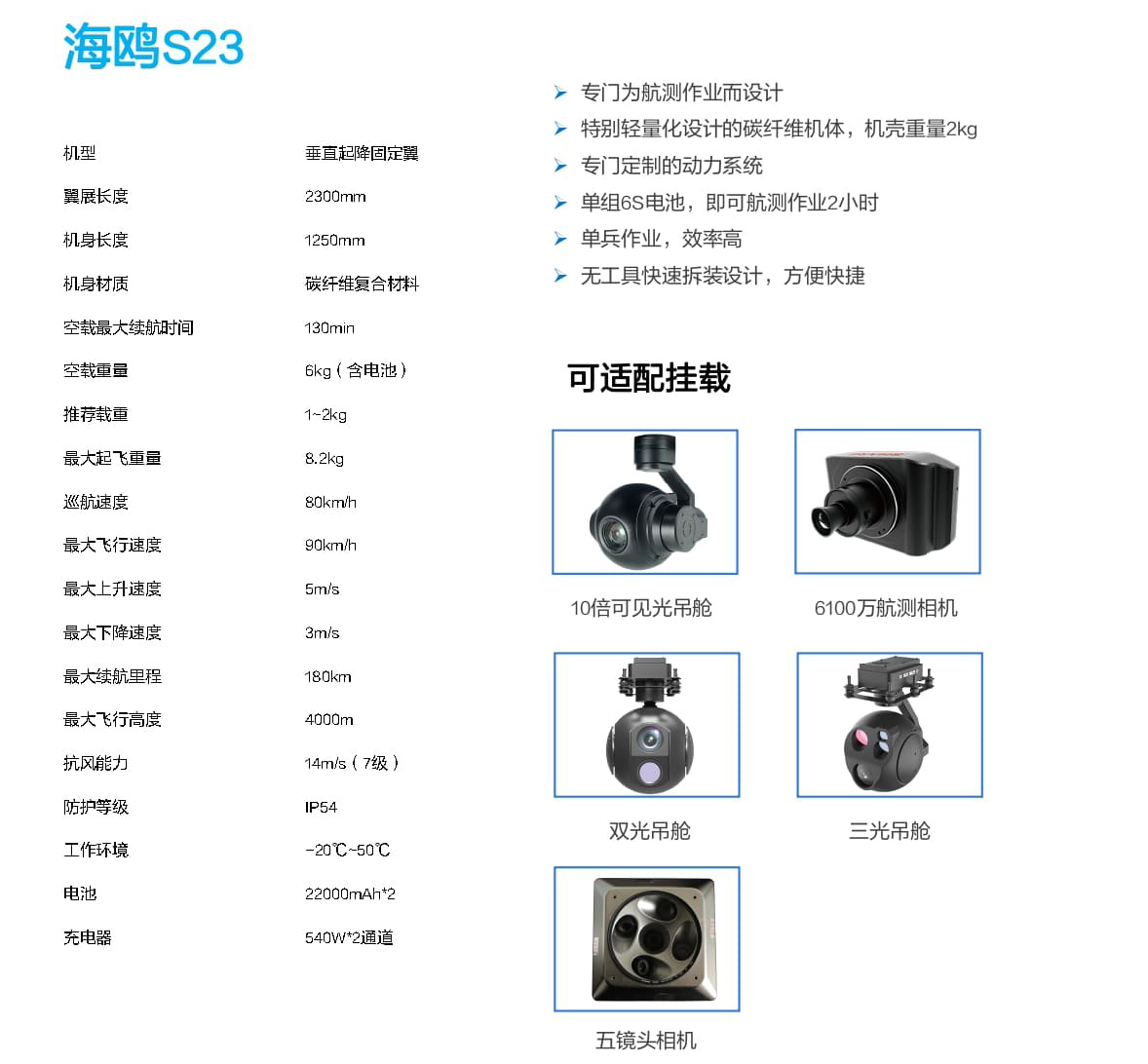 海鸥S23无人机