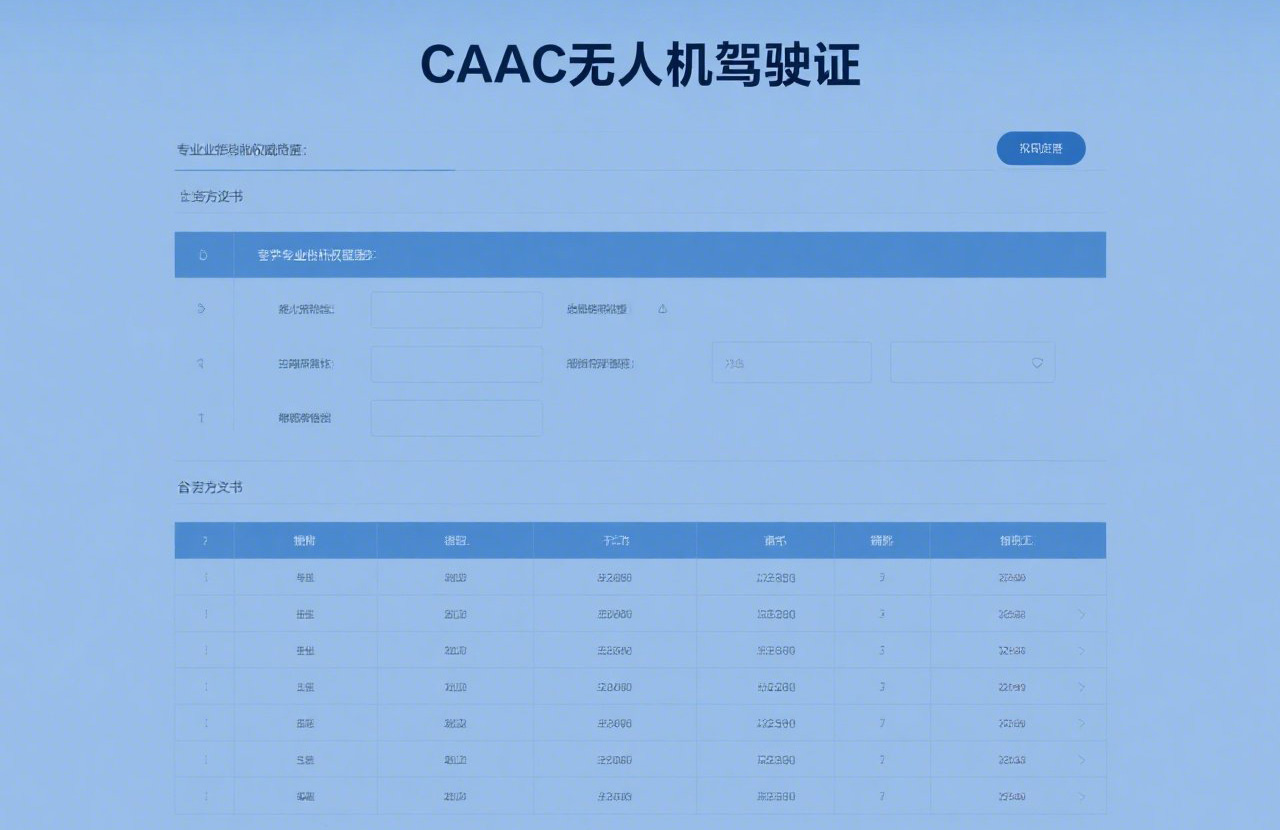 caac无人机驾驶证官网