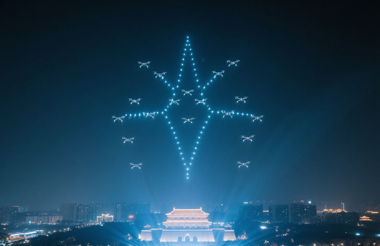 西安无人机表演|千年古都的夜空秀，科技点亮文化的新名片