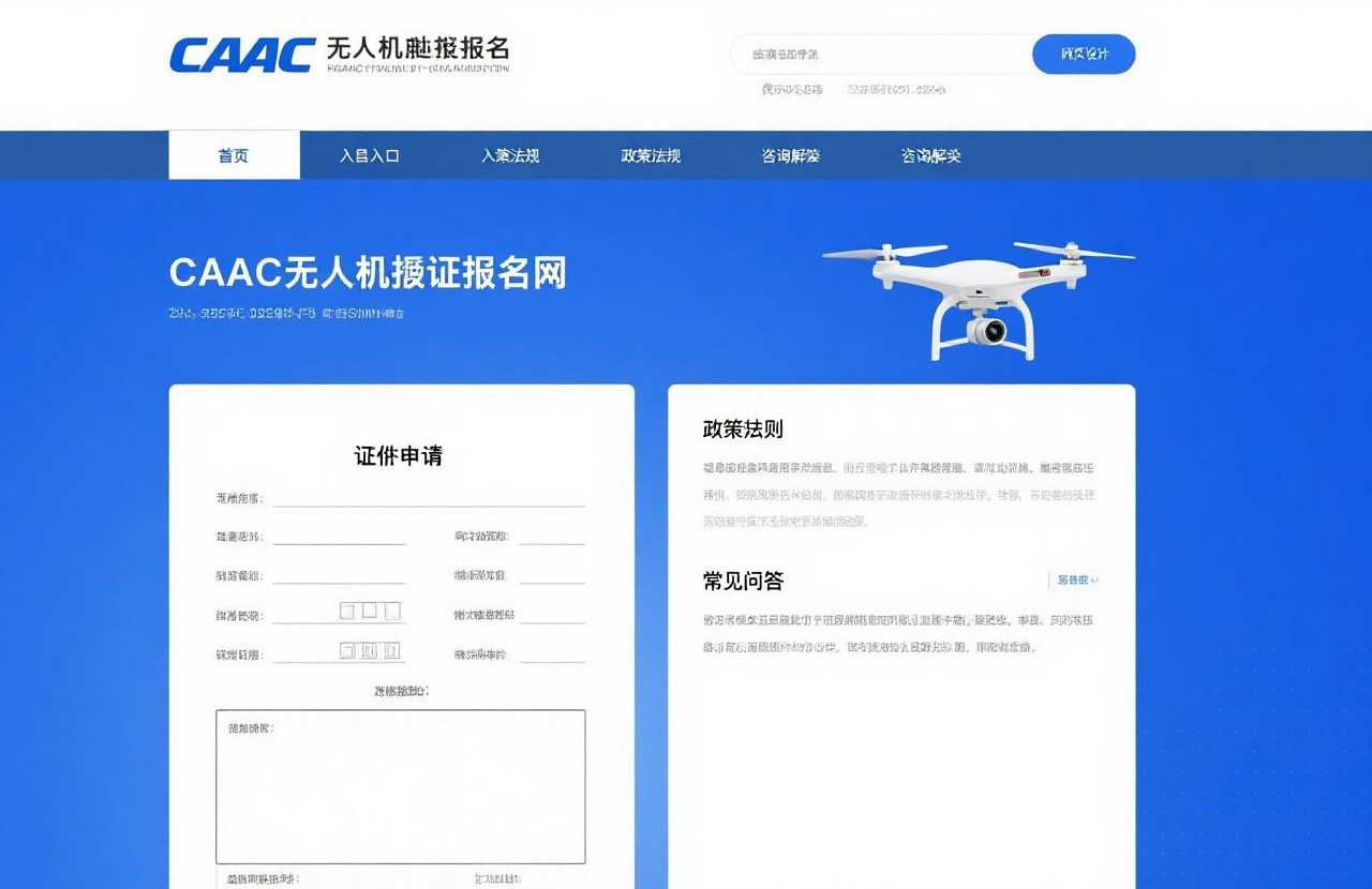 caac无人机执照报名官网|认准CAAC官方报名官网，正规飞行从这里起步！