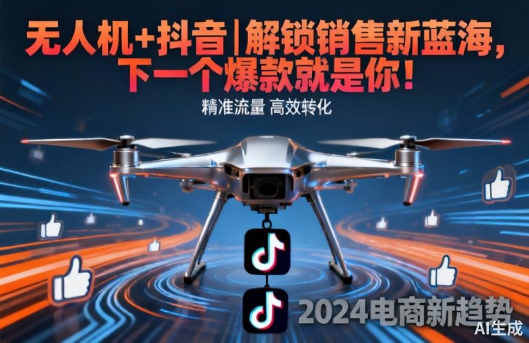 无人机+抖音|解锁销售新蓝海，下一个爆款就是你！