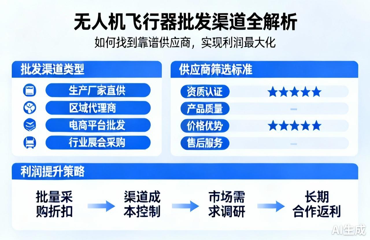无人机批发渠道全解析|靠谱供应商选择与利润最大化 无人机批发渠道全解析|靠谱供应商选择与利润最大化