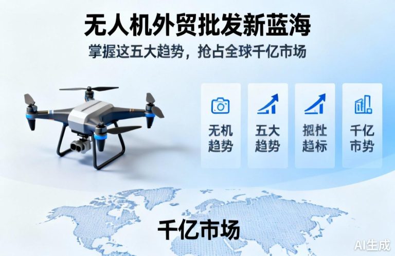 无人机外贸批发新蓝海|掌握这五大趋势，抢占全球千亿市场