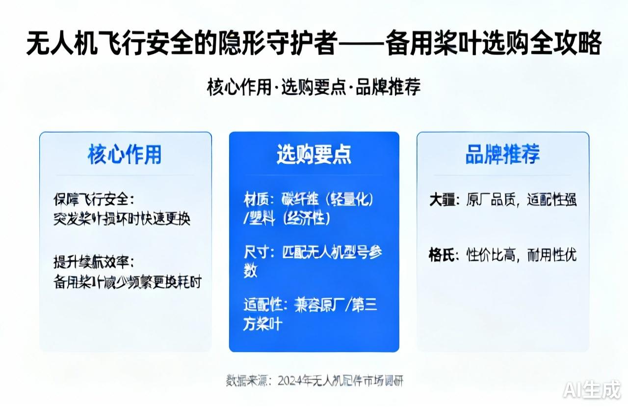 无人机备用桨叶选购指南|安全飞行必备 无人机备用桨叶选购指南|安全飞行必备