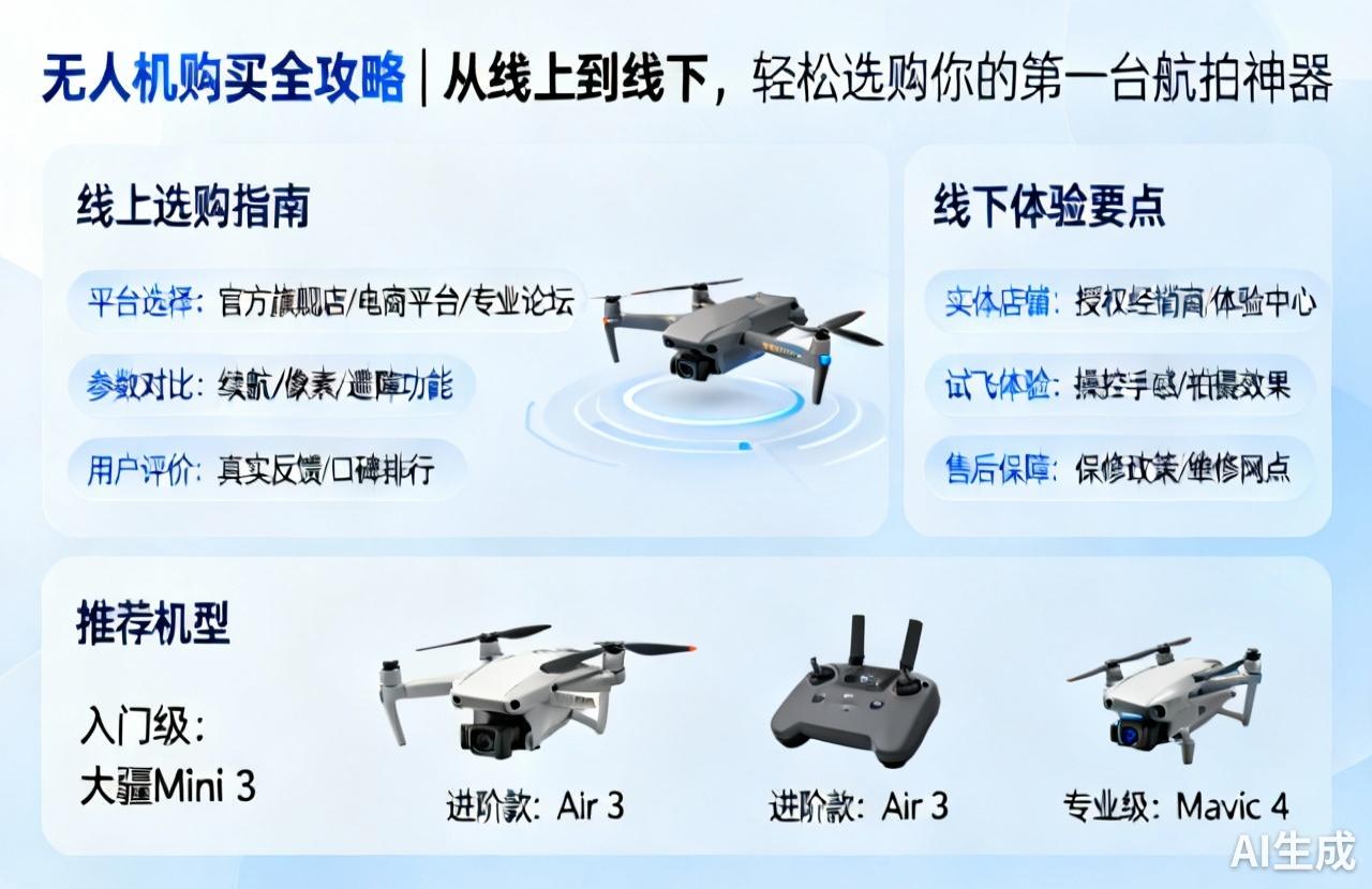 无人机购买指南|新手入门航拍机型推荐 无人机购买指南|新手入门航拍机型推荐