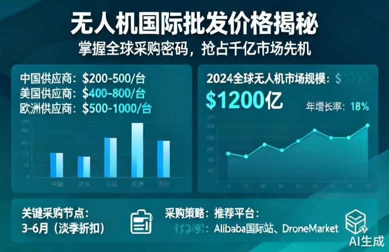 无人机国际批发价格揭秘|掌握全球采购密码，抢占千亿市场先机