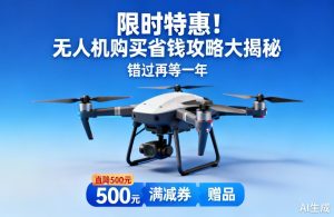 限时特惠！无人机购买省钱攻略大揭秘，错过再等一年