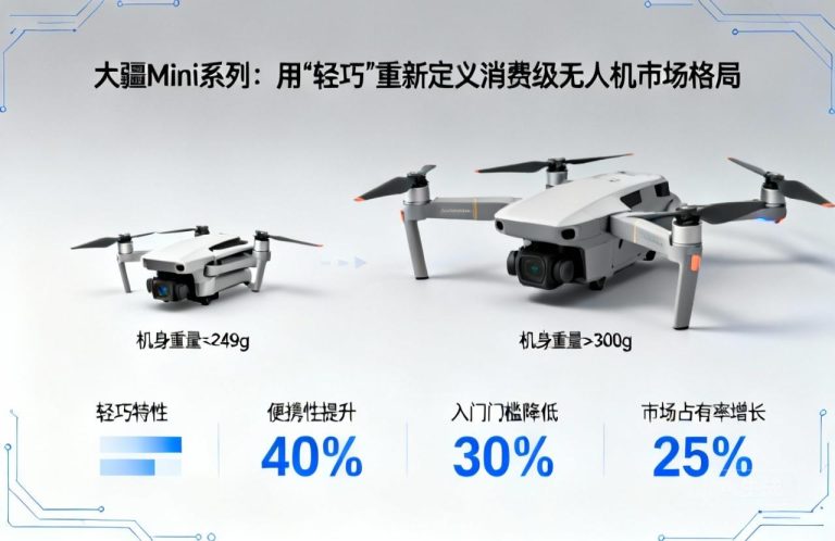 大疆Mini系列|如何用“轻巧”重新定义消费级无人机市场格局？