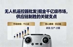 无人机遥控器批发|掘金千亿市场的供应链关键