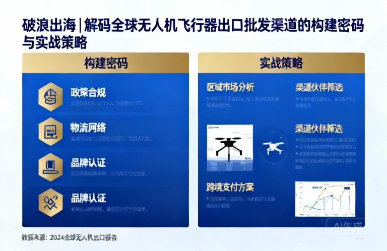 破浪出海|解码全球无人机飞行器出口批发渠道的构建密码与实战策略