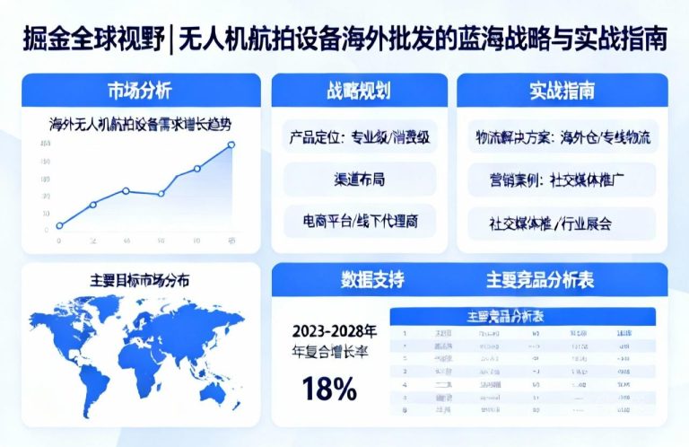 掘金全球视野|无人机航拍设备海外批发的蓝海战略与实战指南