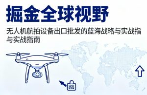 无人机出口批发指南|蓝海战略与实战解析
