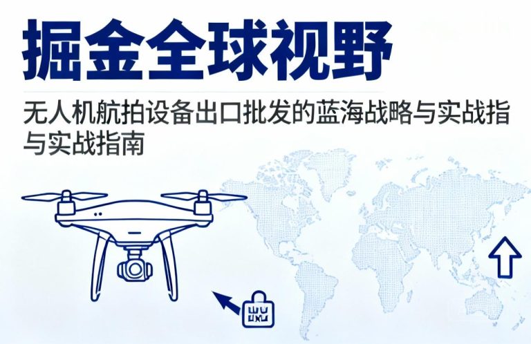掘金全球视野|无人机航拍设备出口批发的蓝海战略与实战指南
