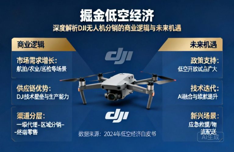 掘金低空经济|深度解析DJI无人机分销的商业逻辑与未来机遇