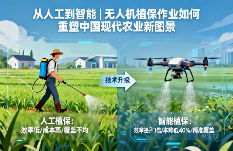 从人工到智能|无人机植保作业如何重塑中国现代农业新图景