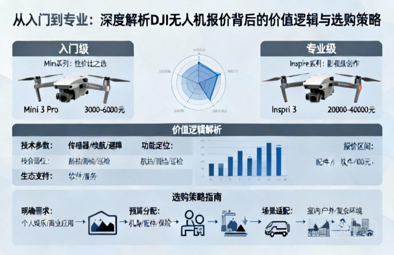 从入门到专业|深度解析DJI无人机报价背后的价值逻辑与选购策略