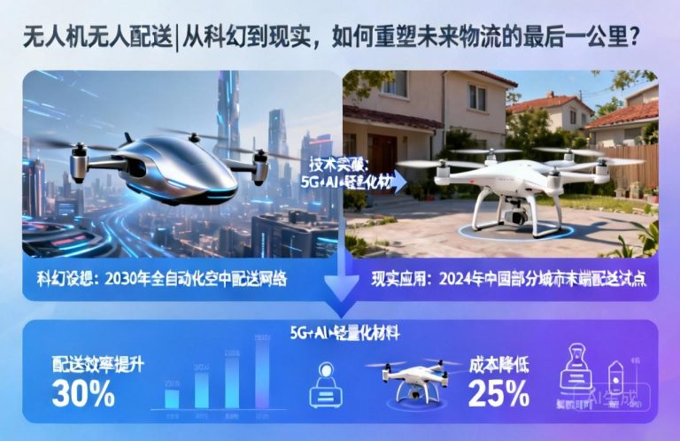 无人机无人配送|从科幻到现实，如何重塑未来物流的最后一公里？