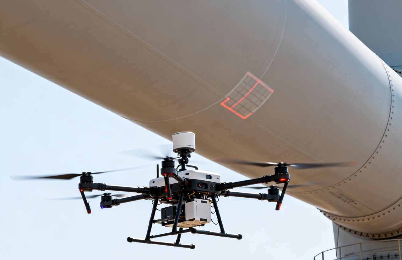 风电叶片检测无人机解决方案｜高空无接触巡检，助力风电场智能运维升级