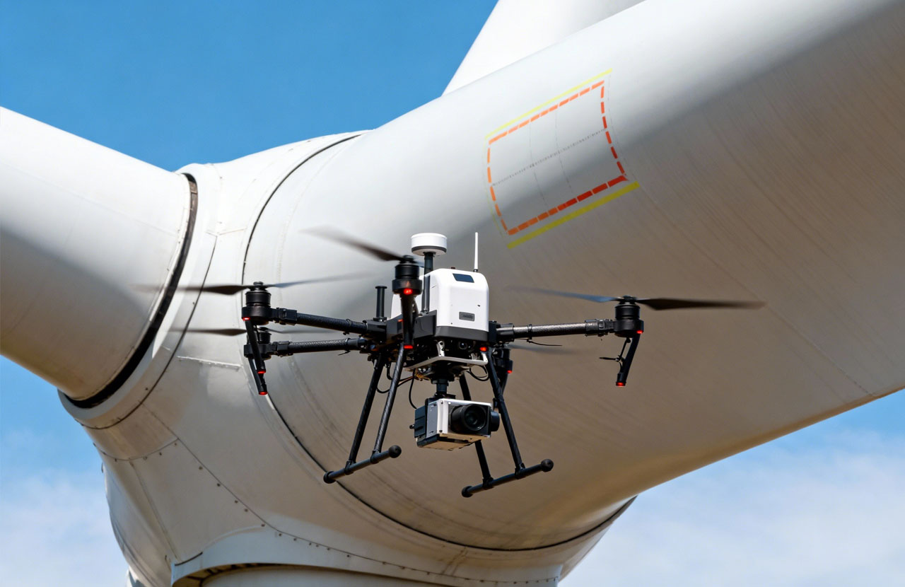 风电叶片检测无人机应用解析｜破解高空巡检难题的智能化方案