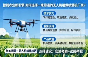 智能农业新引擎|如何选择一家靠谱的无人机植保喷洒机厂家？