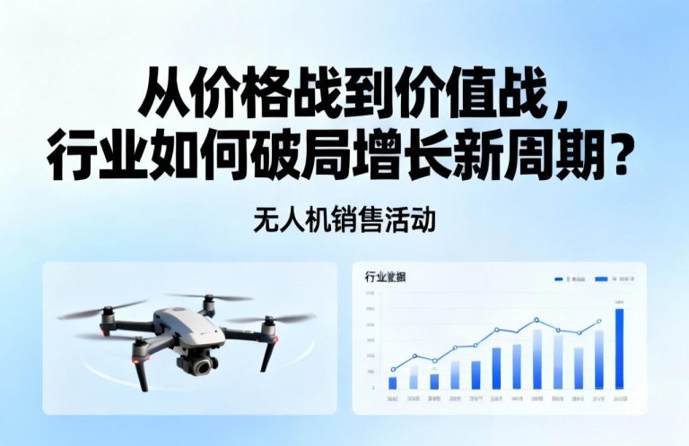无人机销售活动|从价格战到价值战，行业如何破局增长新周期？