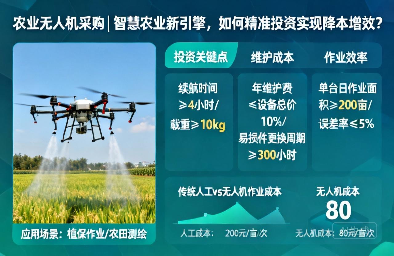 农业无人机采购指南|精准投资降本增效 农业无人机采购指南|精准投资降本增效