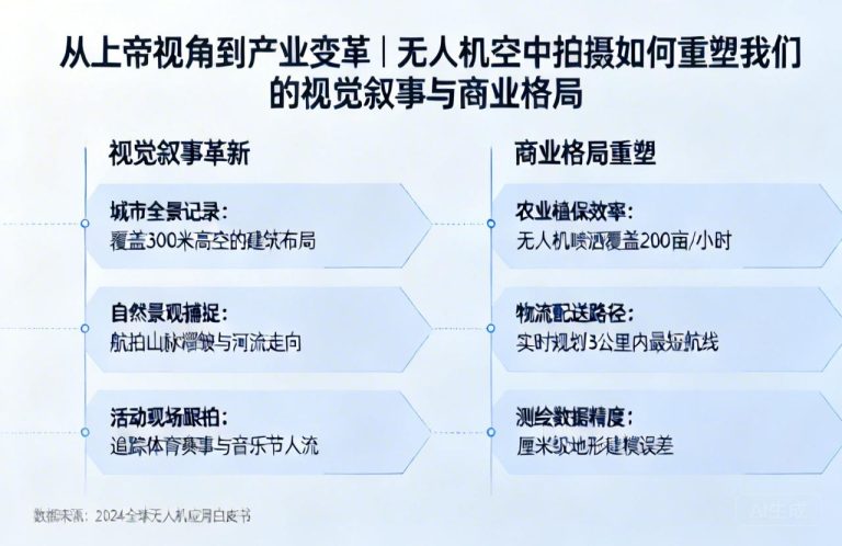 从上帝视角到产业变革|无人机空中拍摄如何重塑我们的视觉叙事与商业格局