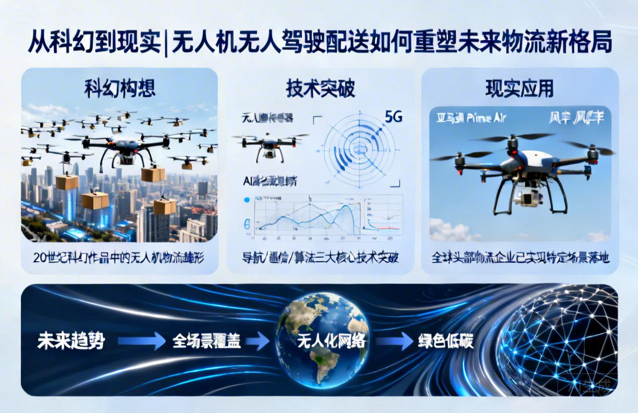 从科幻到现实|无人机无人驾驶配送如何重塑未来物流新格局 从科幻到现实|无人机无人驾驶配送如何重塑未来物流新格局